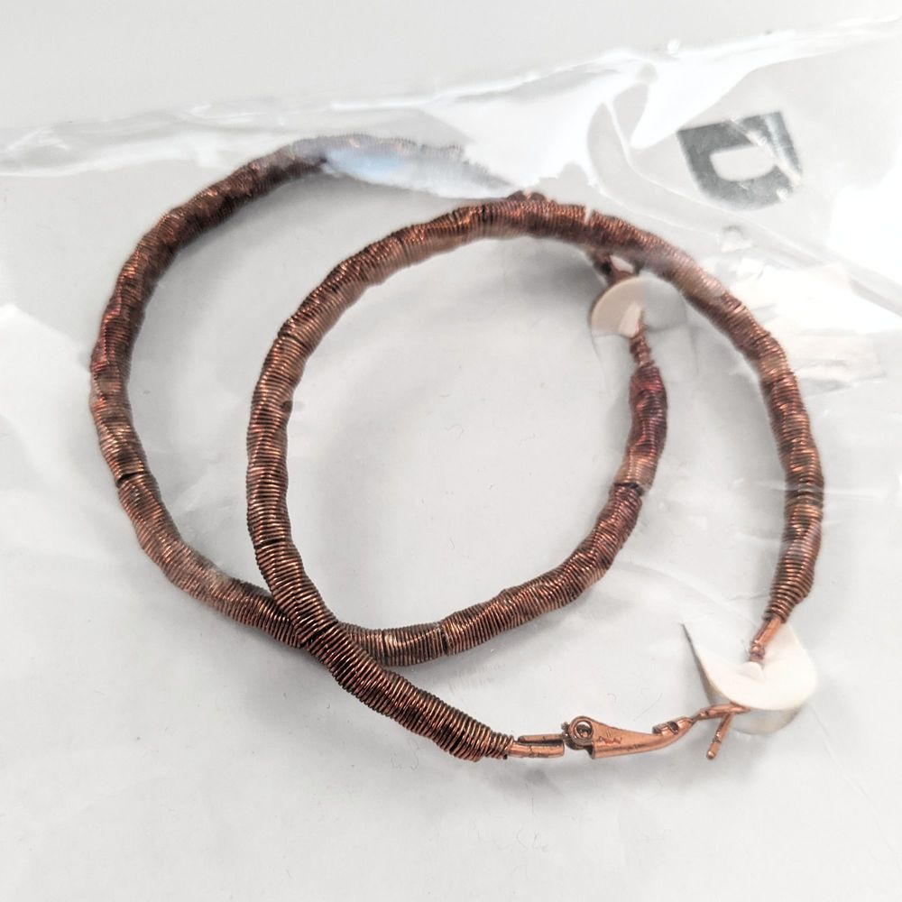 NWT Brass Hoop Earrings